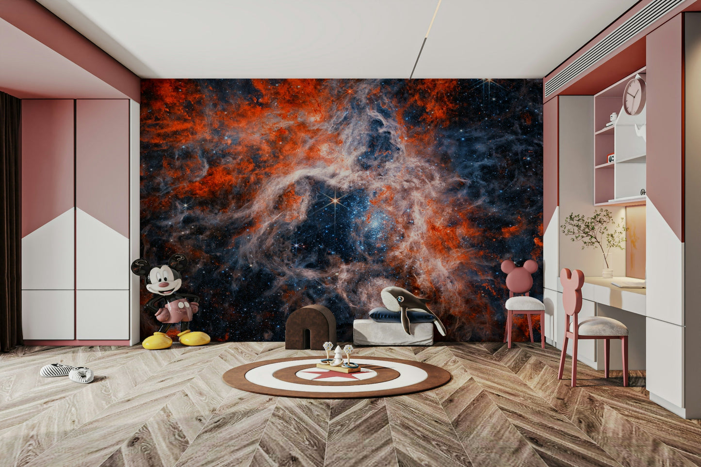 The nebula is a central focus of the image.

