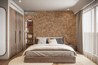 Taupe Brown Autumn Leaf Wallpaper Mural - Giffywalls DTLI03