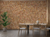 Taupe Brown Autumn Leaf Wallpaper Mural - Giffywalls DTLI03
