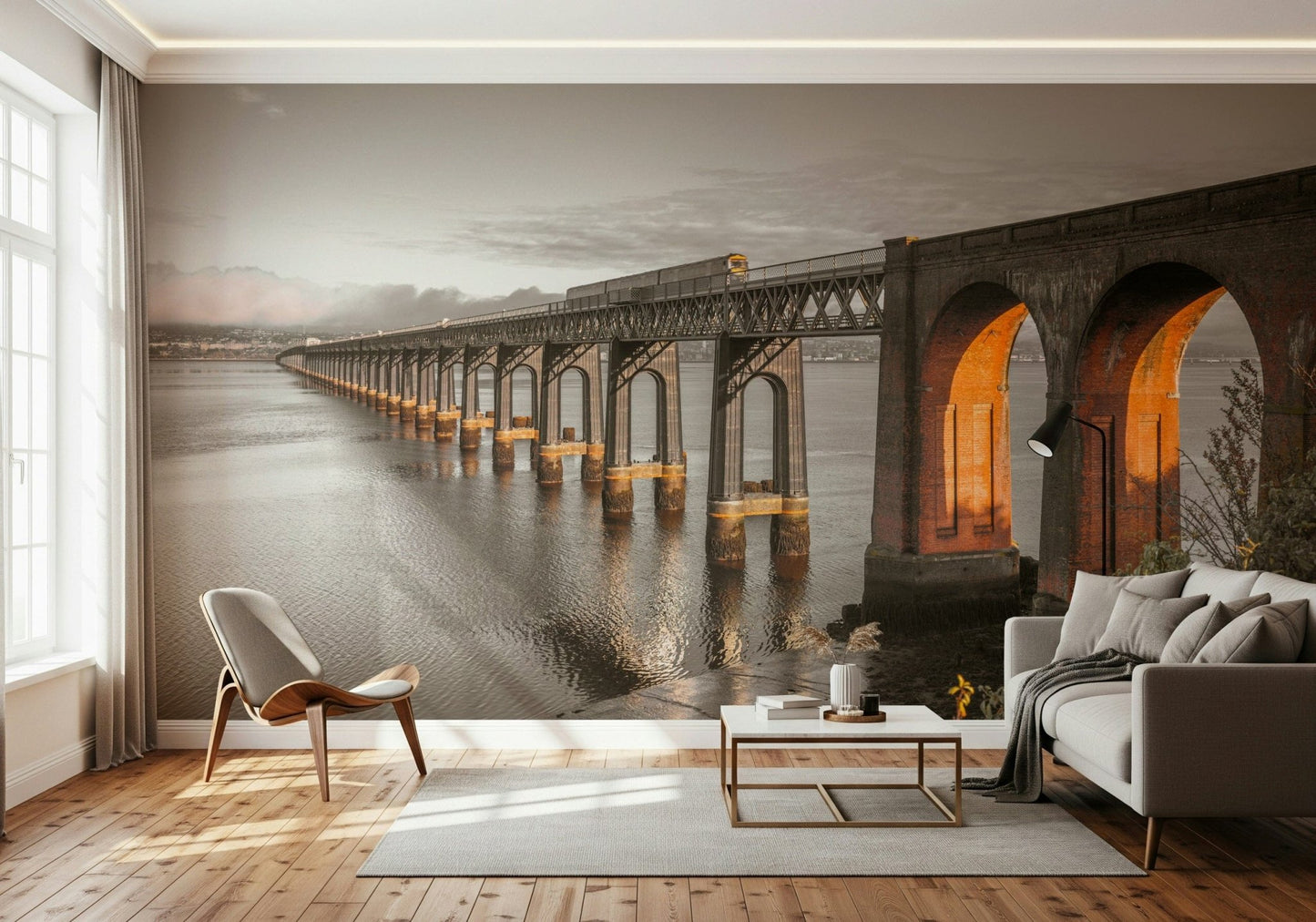 Tay Rail Bridge Wall Mural