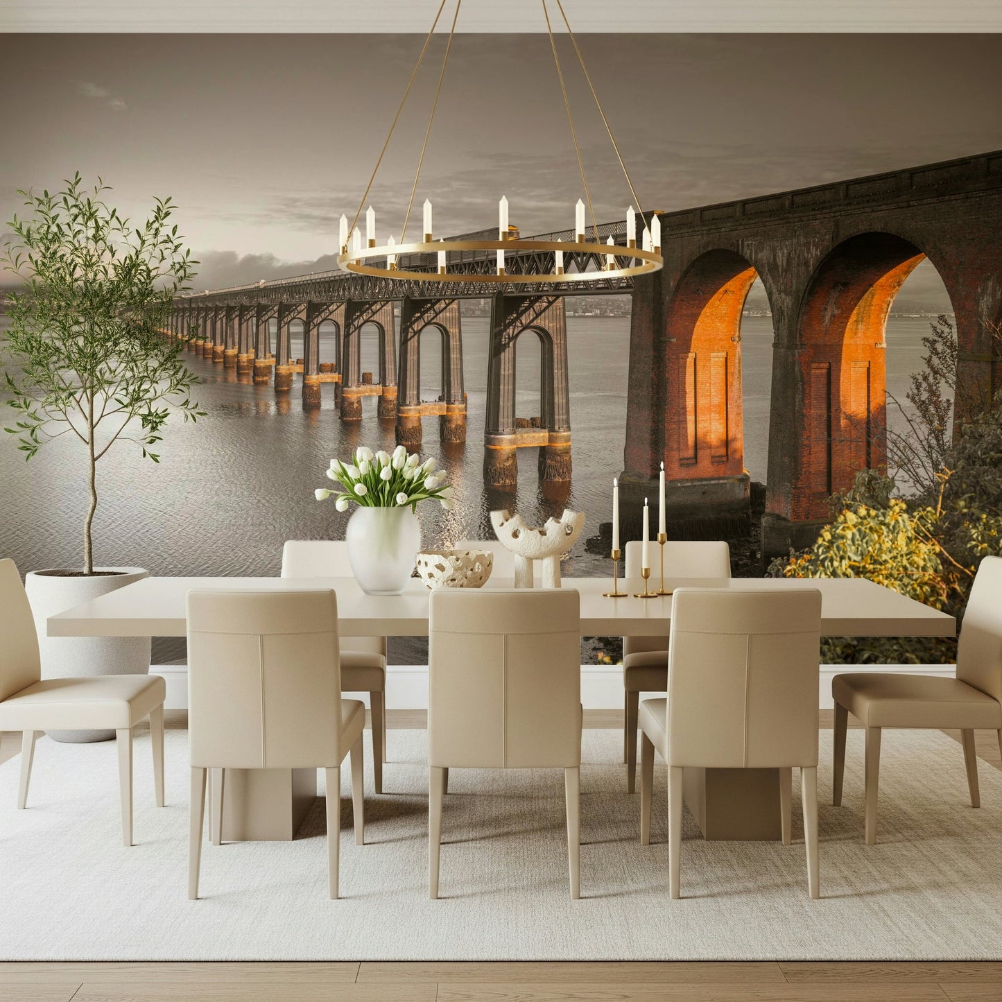 Tay Rail Bridge Wall Mural