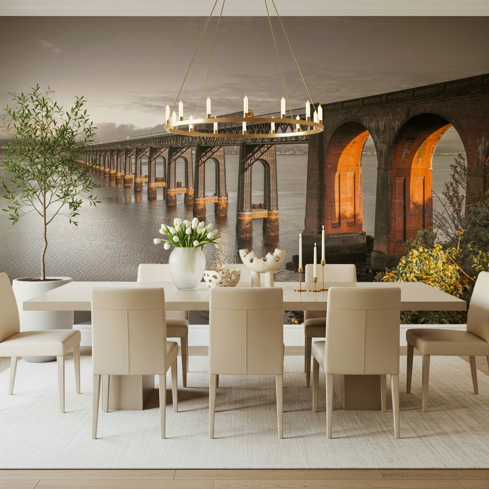 Tay Rail Bridge Wall Mural