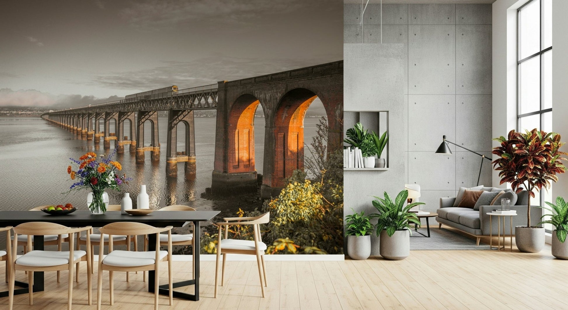 Tay Rail Bridge Wall Mural