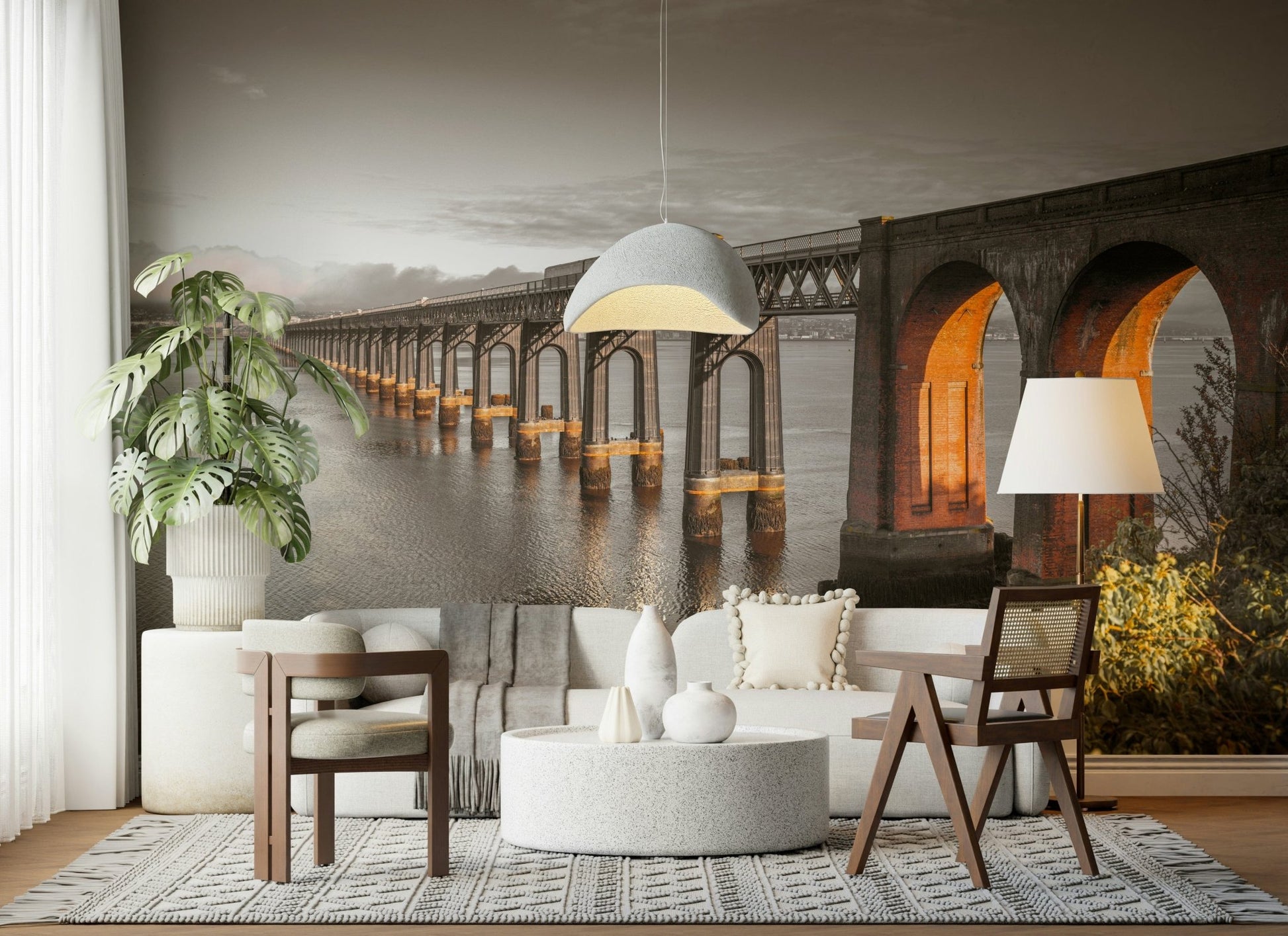 Tay Rail Bridge Wall Mural