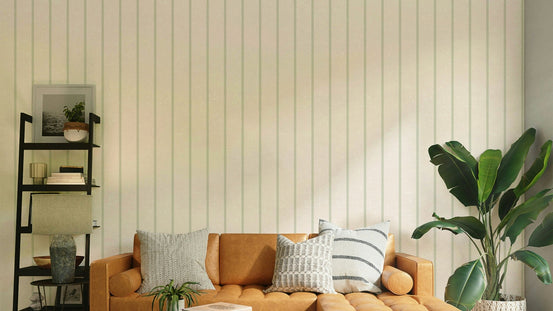 Bold green stripe wallpaper close-up GD681

