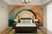 Teal Dream Arches 2 Wall Mural for Modern Interiors
