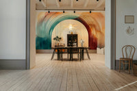 Teal Dream Arches Mural - perfect for contemporary spaces