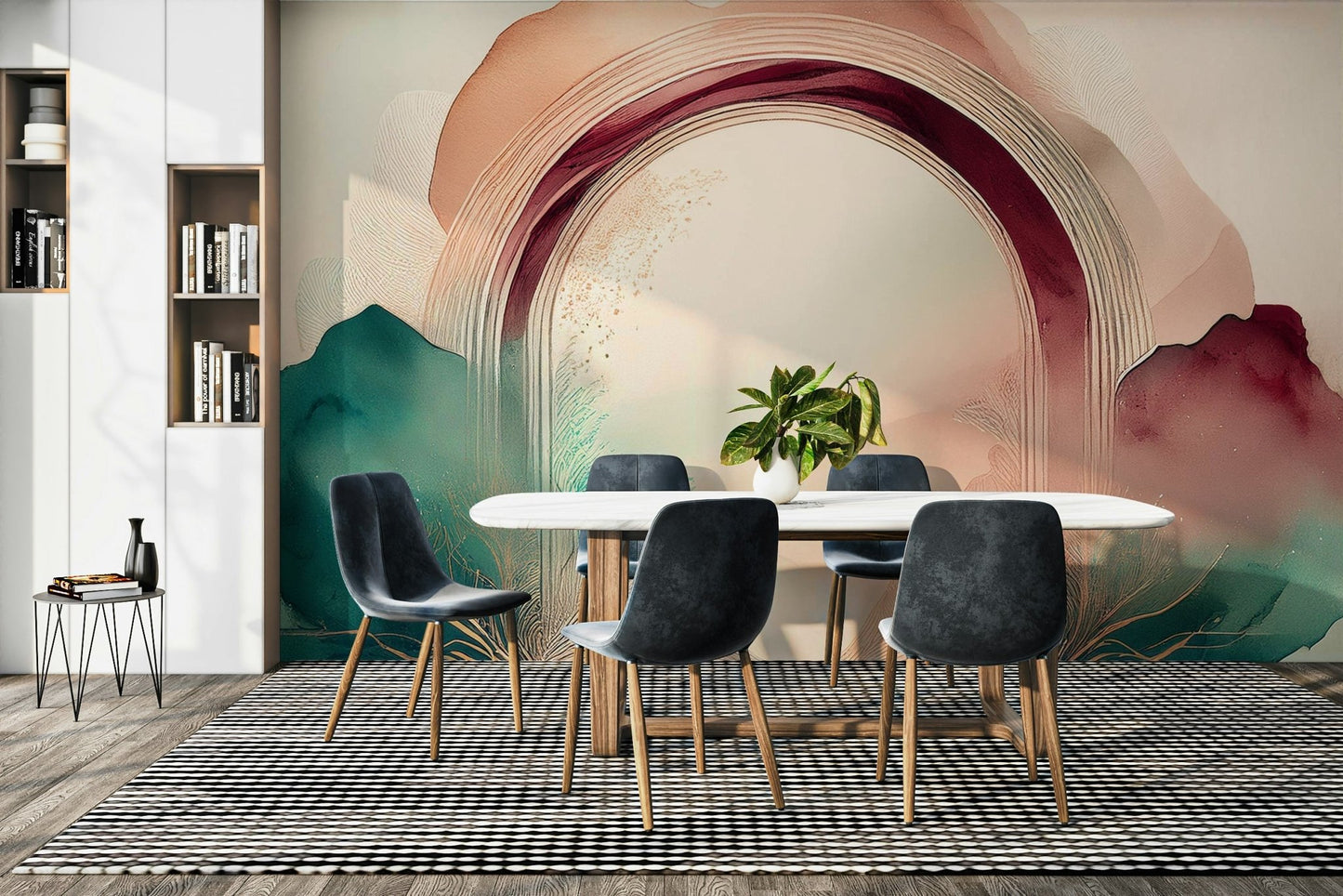 Gorgeous Teal Dream Portal Mural for Your Wall

