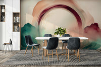 Gorgeous Teal Dream Portal Mural for Your Wall

