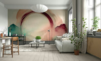 Teal Dream Portal Wall Mural