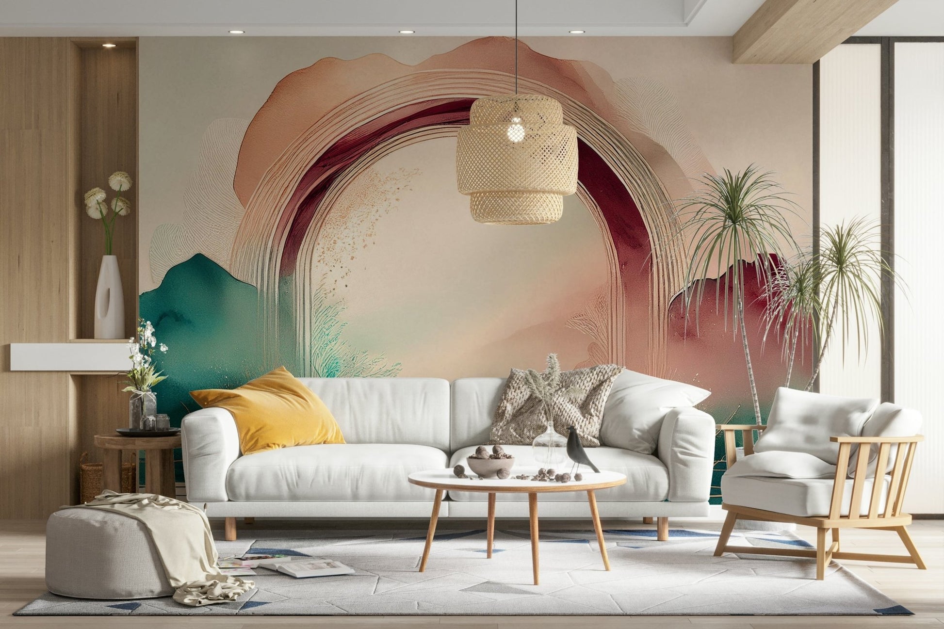Transform Your Room with Teal Dream Portal Mural

