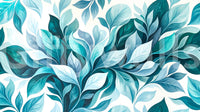 Cool blues and greens layer freely on this watercolor-style wall muralGD9569