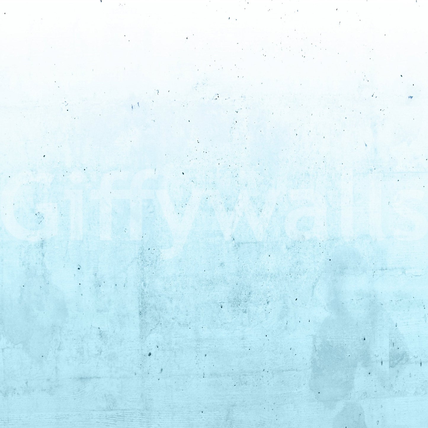 Teal Ombre on Concrete Wall Mural