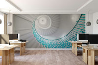 High-resolution image of a spiral staircase.