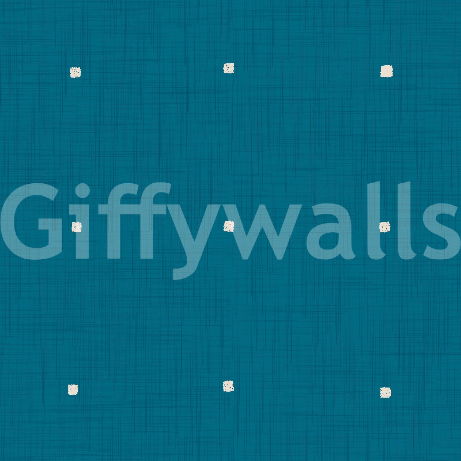 Rich blue-green Teal Texture Grid wall panel.