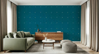 Premium Teal Texture Grid wall decoration.