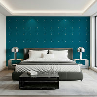 Home decor Teal Texture Grid wall paper.