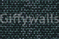 Teal Triangles Wall Mural