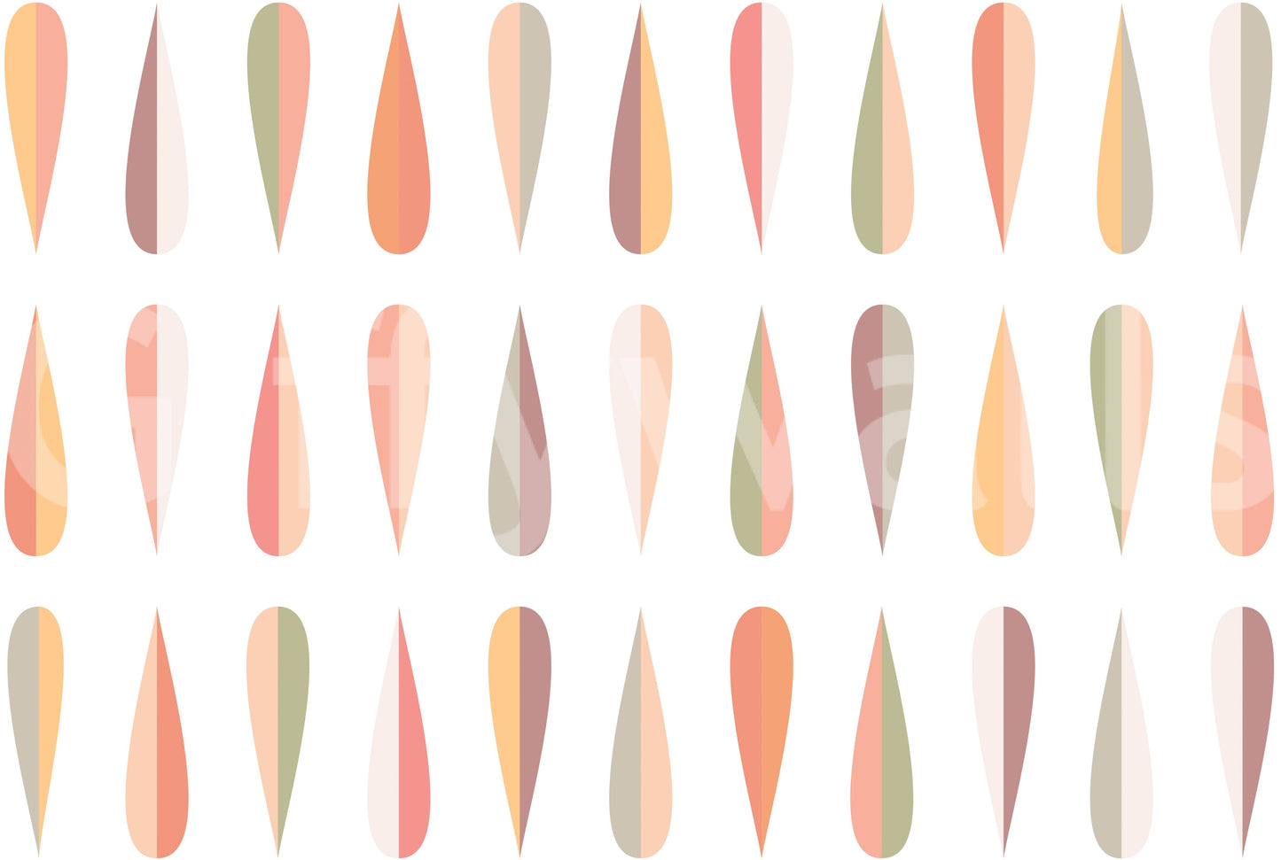 The design is non-realistic and interpretive.

