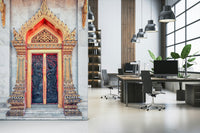 Traditional entry architecture in a Temple Gate's Grandeur wallpaper., GD7450