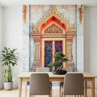 Temple Gate's Grandeur wall mural for a cultural theme feature wall., GD7450