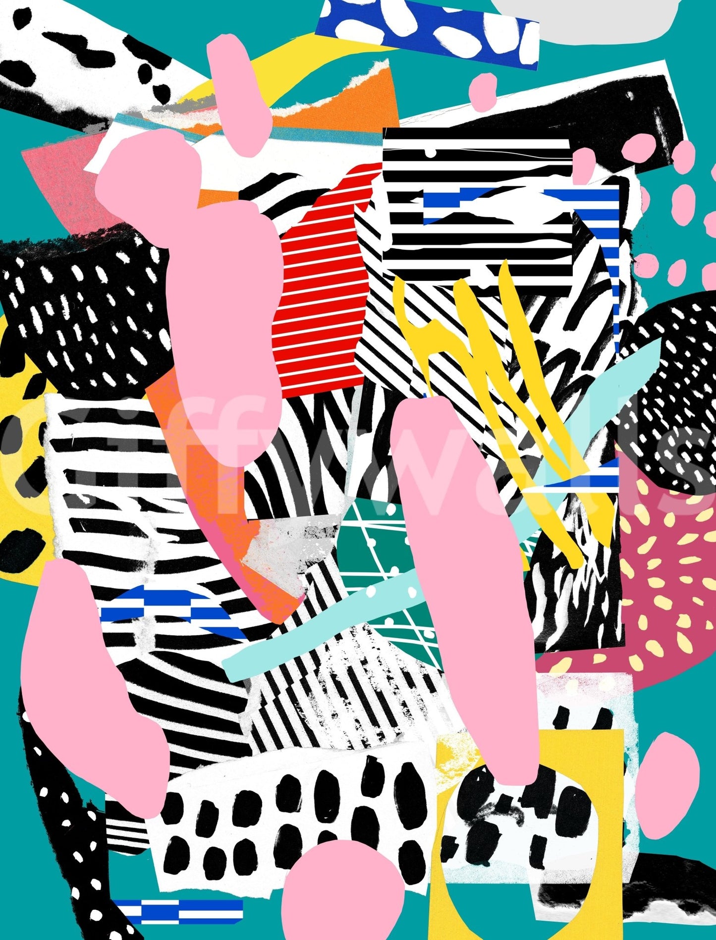 Tennis Court Wall Mural