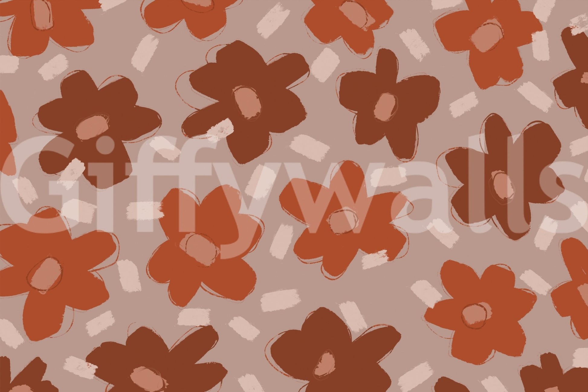 A high-quality serene flower wall mural for walls.