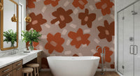An artistic nature inspired mural for home decor.