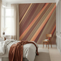 Modern peel and stick Terra Lines wall decor, artistic stripes., GD7092