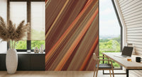 Contemporary Terra Lines accent wall finish, warm tones., GD7092