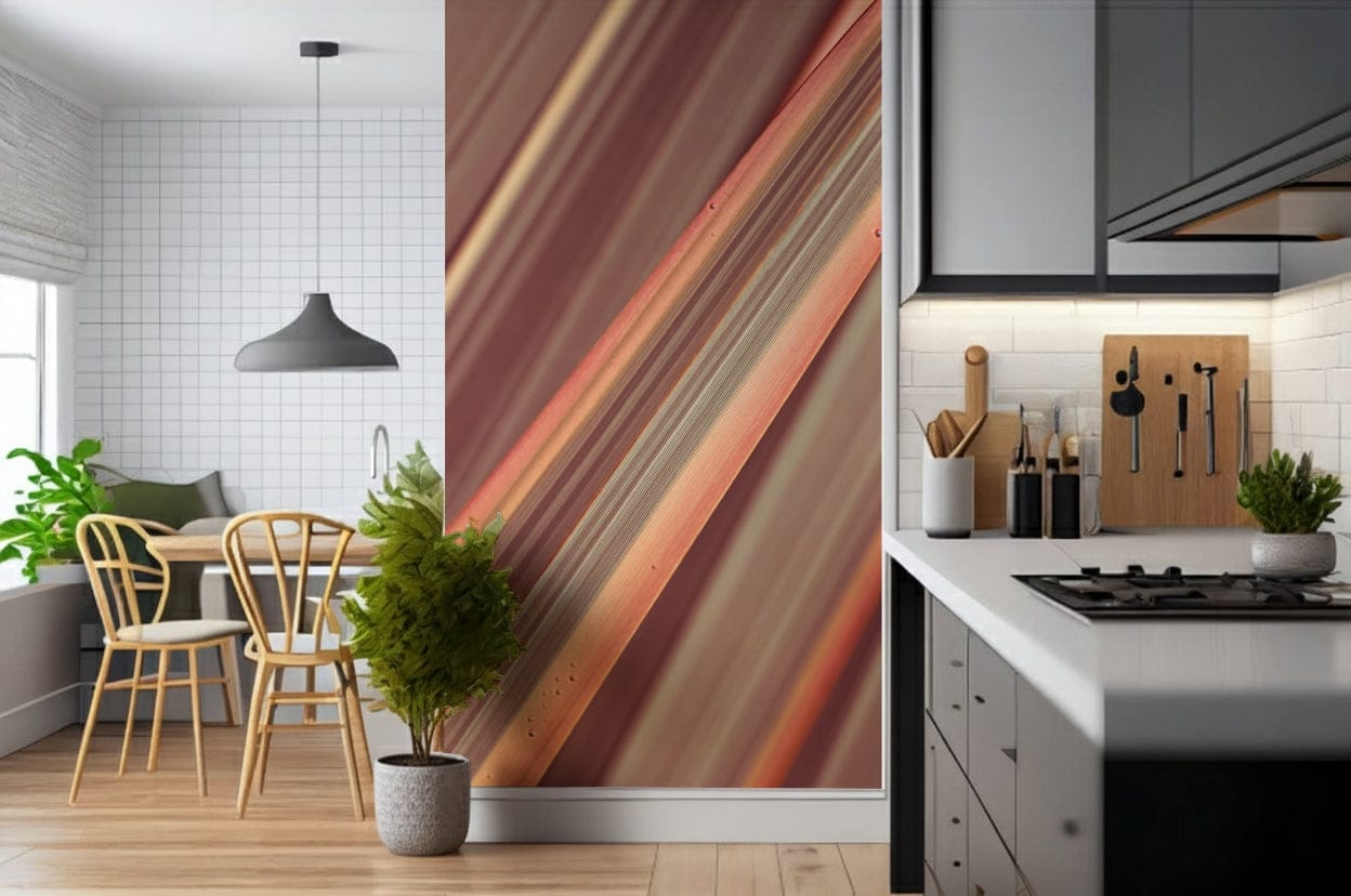 Premium Terra Lines wallpaper, subtle organic linear print., GD7092