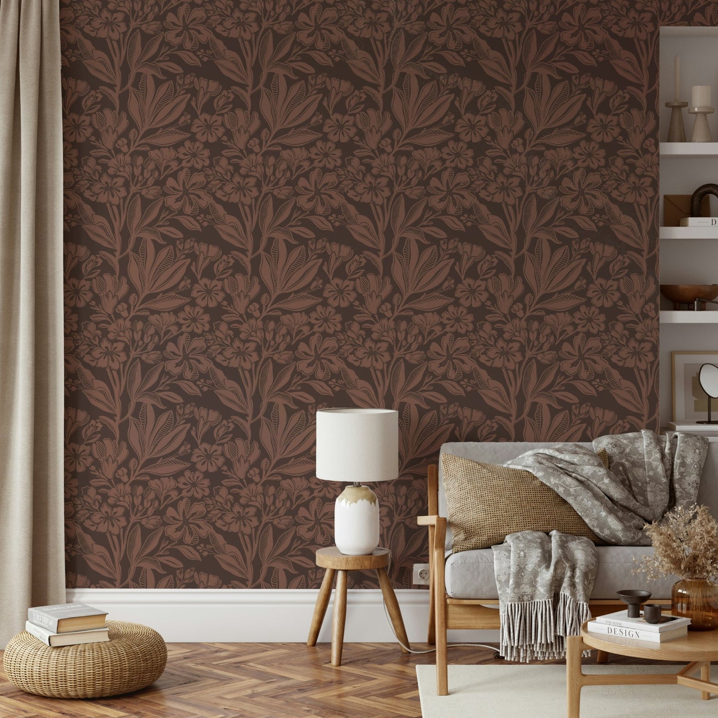 Dining area terracotta wallpaper, GD972