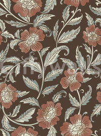 High-quality terracotta floral mural, GD1003