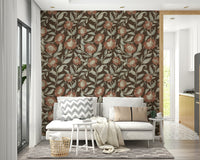 Soft floral trail pattern wallpaper, GD1003