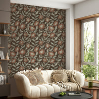 Warm floral wallpaper for walls, GD1003
