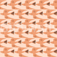 Bird-themed mural for serene rooms
