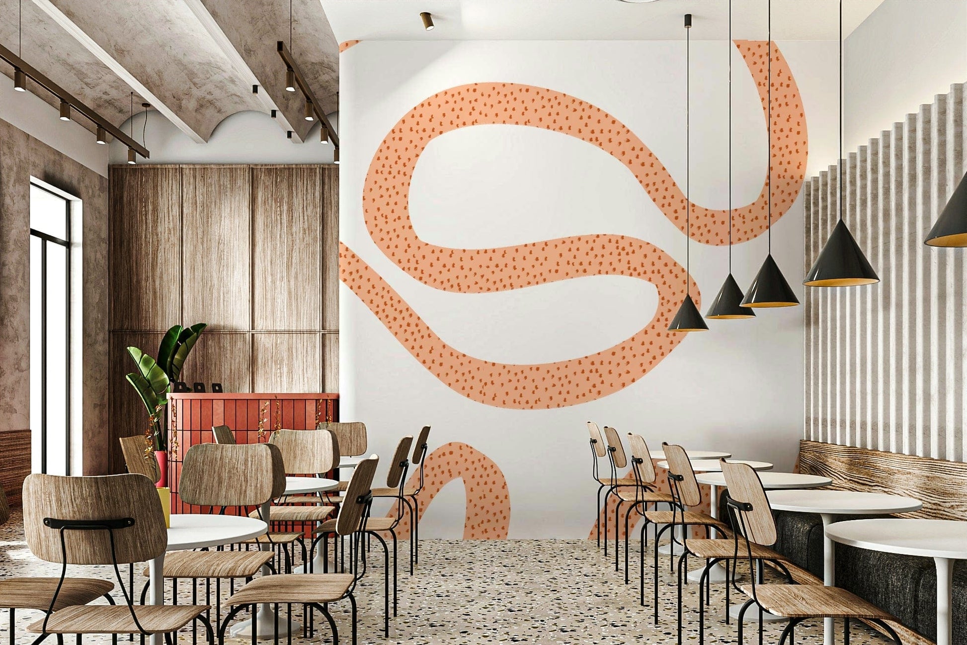 Elegant terracotta flow room decor

