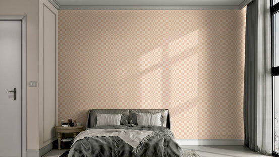 Warm terracotta patterned wallpaper for walls GD492

