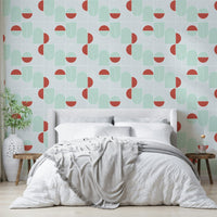 Geometric shapes wallpaper design


