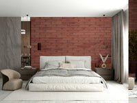 A graceful subtle pattern wall mural in warm, earthy tones.

