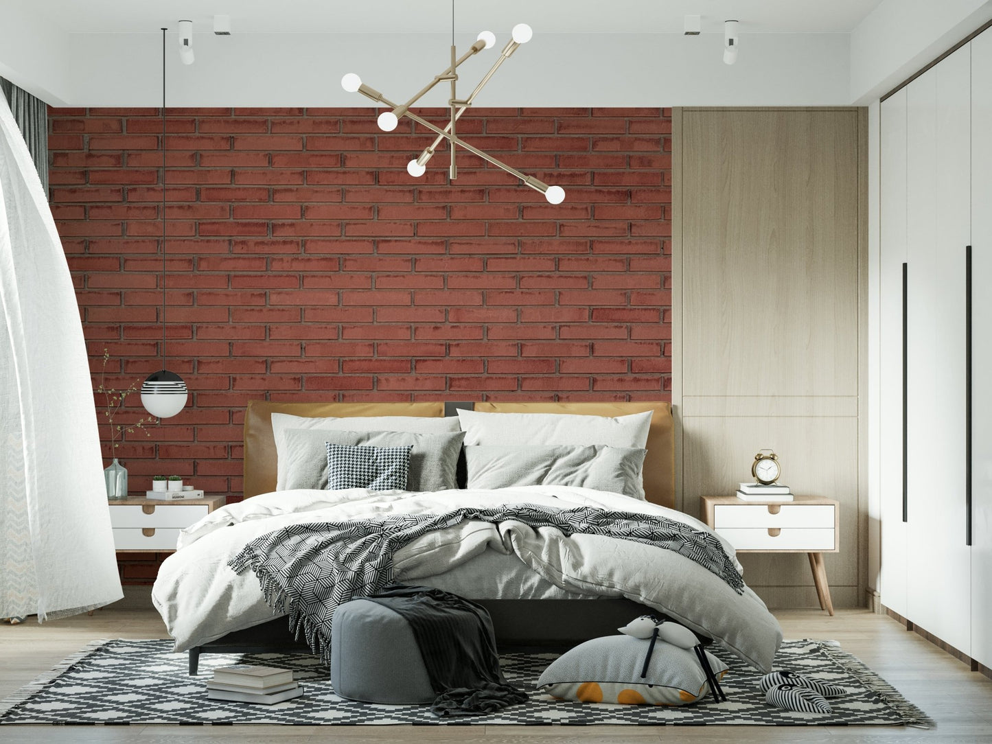 An artistic rustic texture mural on minimalist wallpaper.

