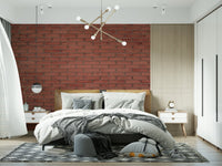An artistic rustic texture mural on minimalist wallpaper.

