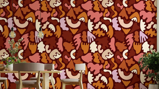 Sophisticated Terracotta Tides Wallpaper for walls., GD2089