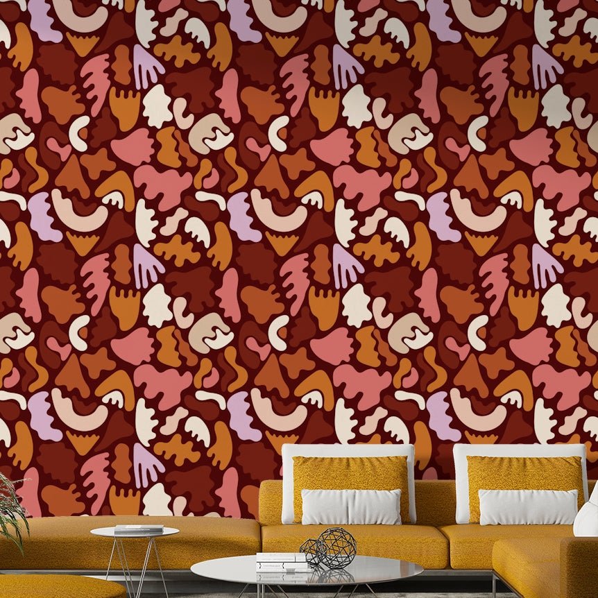 Terracotta Tides wallpaper with a soothing wave effect.

