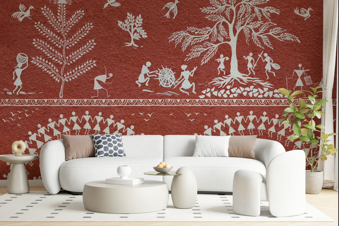 Terracotta Tribe Wall Mural