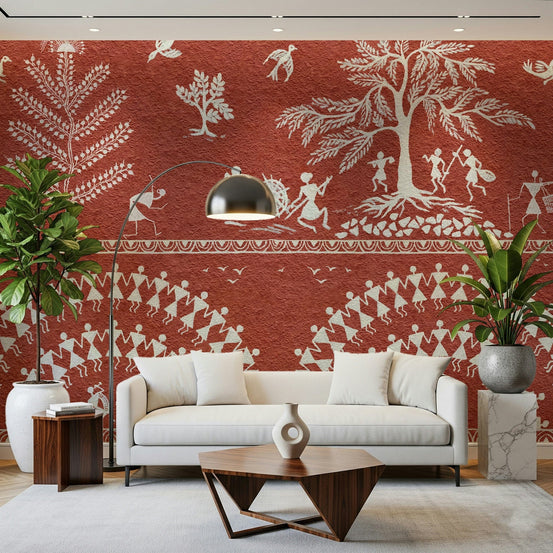 Terracotta Tribe Wall Mural