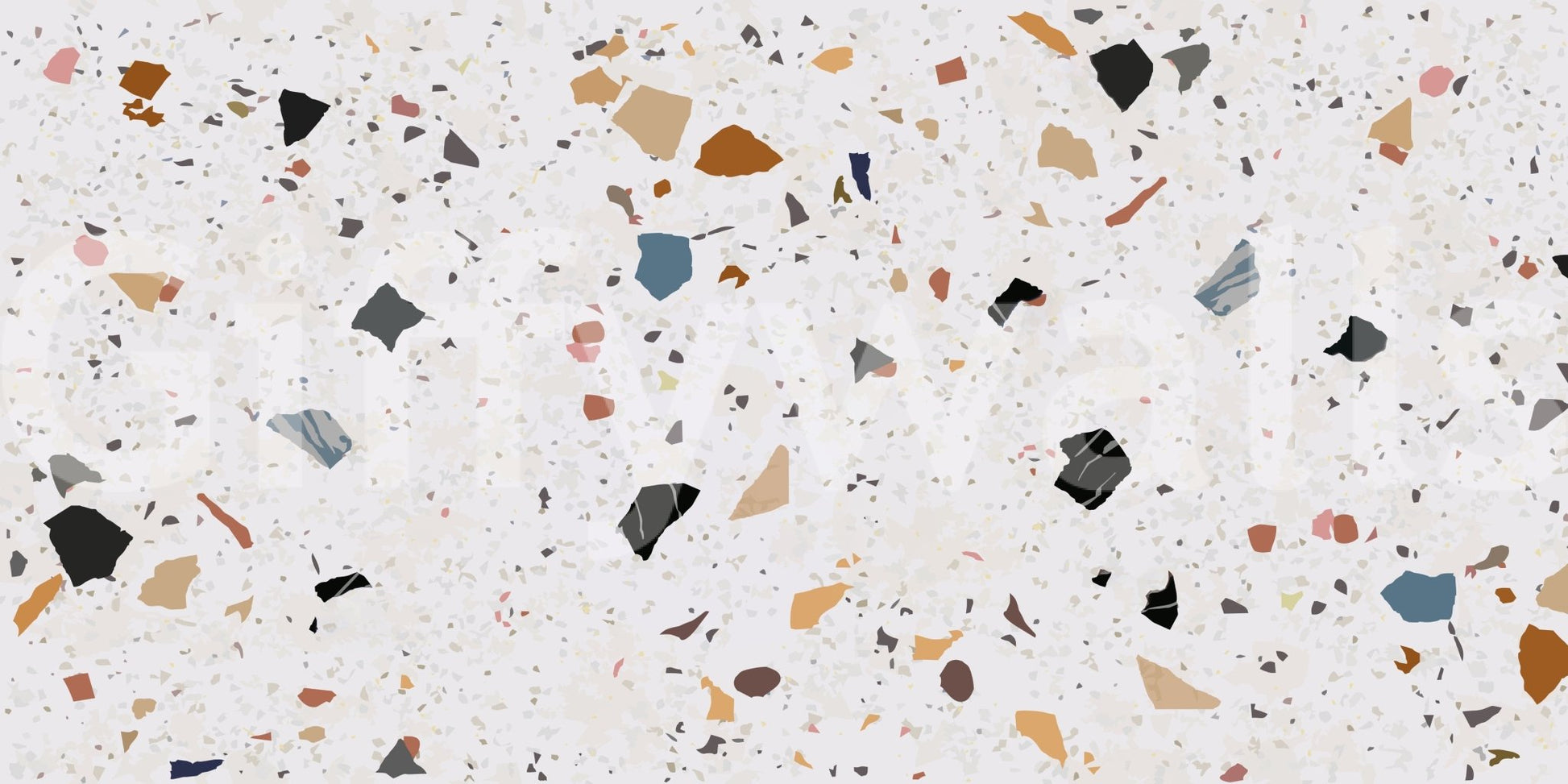 Oversized Marble chip pattern mural for statement wall.