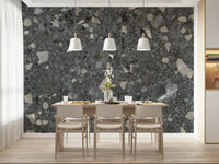 Chic Terrazzo stone chips composition wall mural pattern
