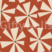 Sempiternal Terrazzo Sunset Wallpaper, gingerly retro print.