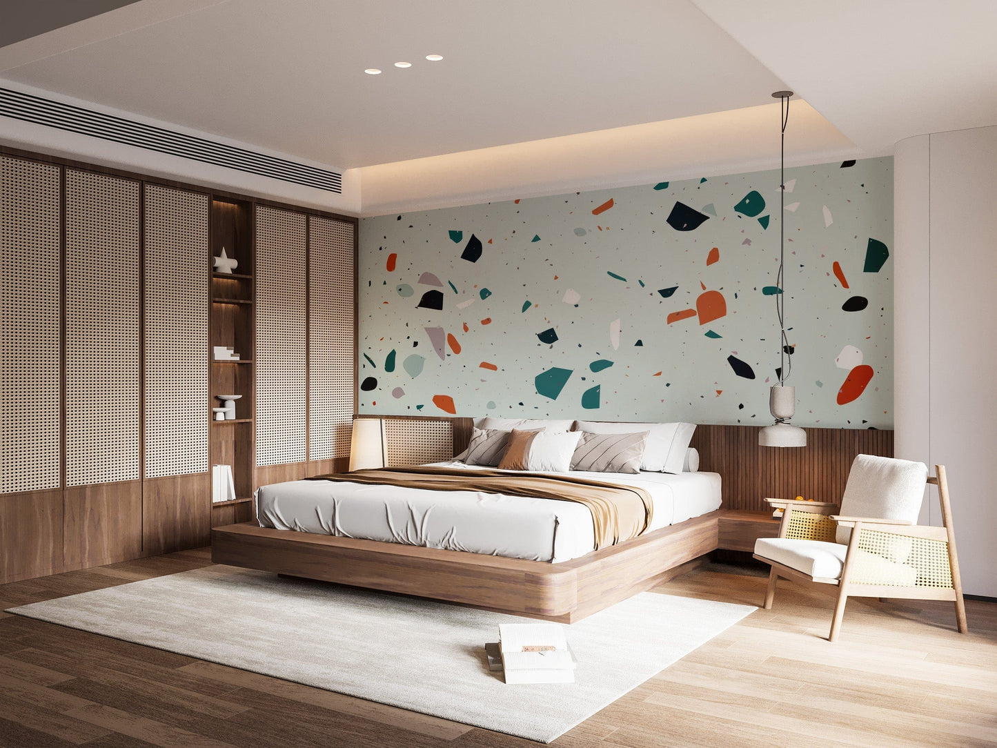 Minimalist terrazzo wallpaper style